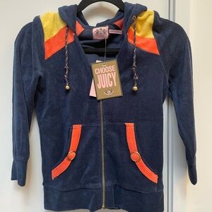 NWT Vintage Juicy Couture Hooded Track Jacket Size P